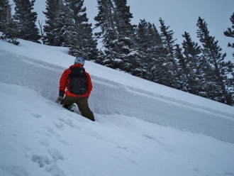 Human Triggered Avalanche - Northern Bridgers 