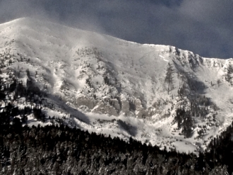 Football Field Avalanche on Saddle Peak